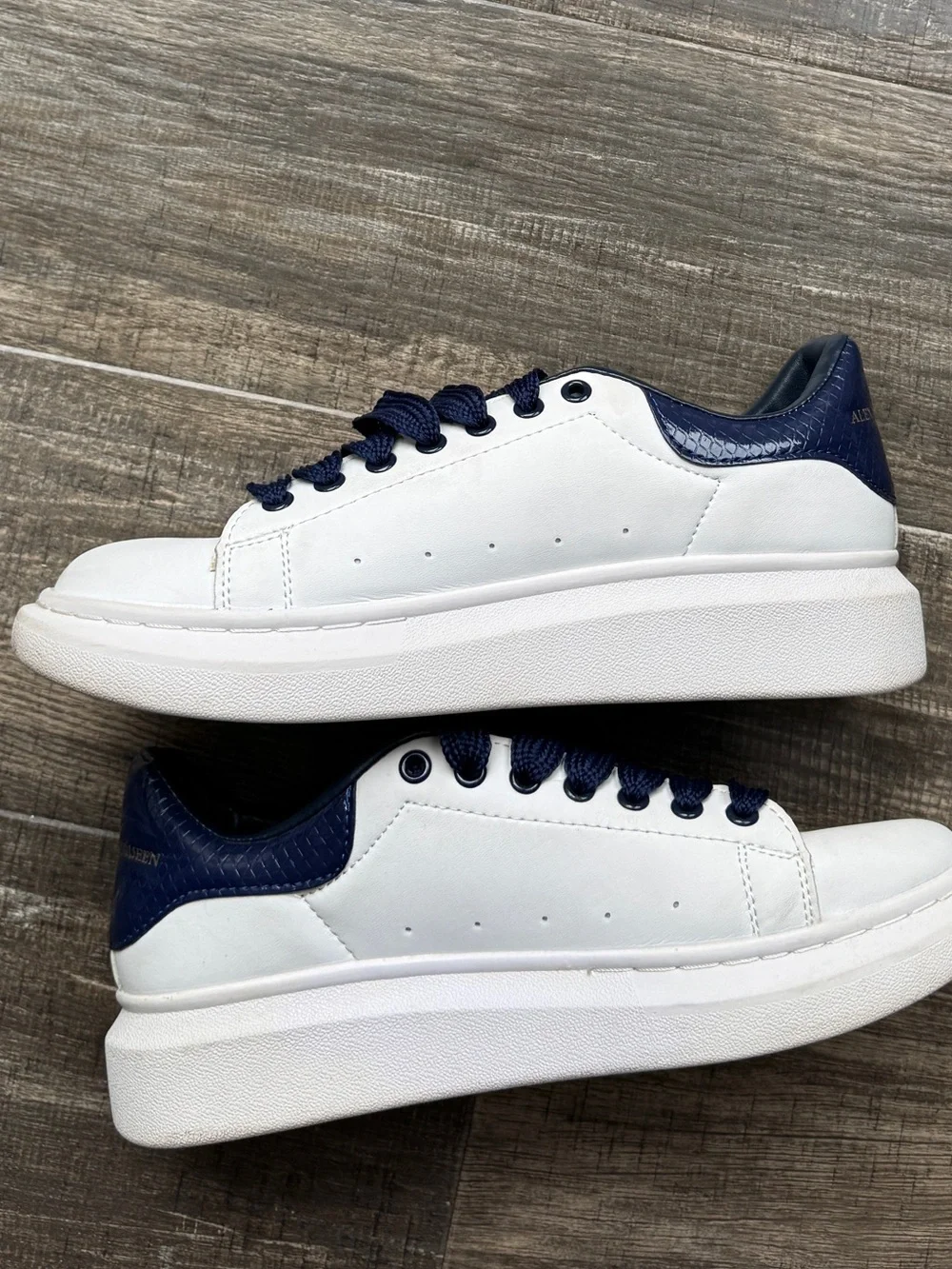Alexander McQueen Oversized Sneaker 'Python Navy' 40 - Picture 2 of 7